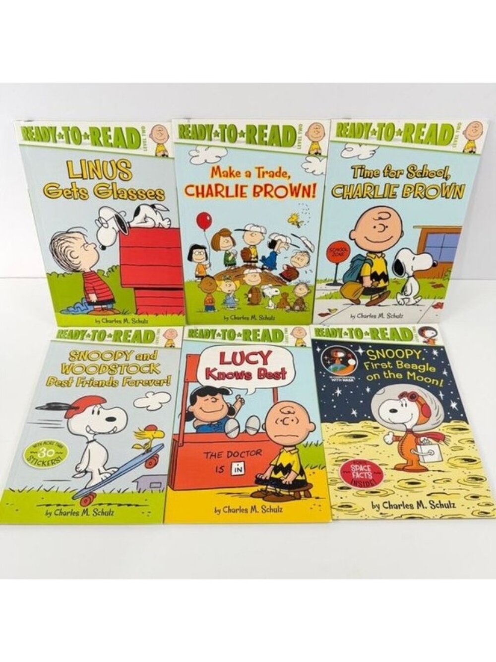 Peanuts Early Reader Book Bundle Lot of 6 Charles M. Schulz Charlie Brown Snoopy